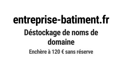 Nom de domaine entreprise-batiment.