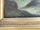 a picture of a painting on the wall of a room