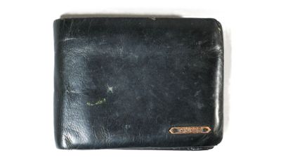 GUESS Portefeuille en cuir noir