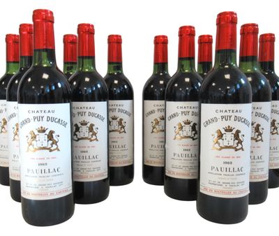 12 Blles CH. GRAND-PUY DUCASSE Pauillac GCC 1982 - Photo 1