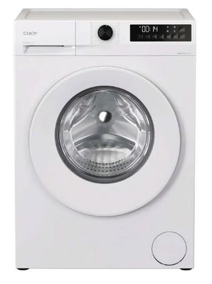 a close up of a white washing machine on a white background