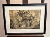 une photo d'un temple chinois dans un cadre