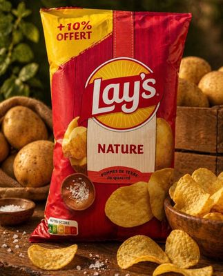 Lot de 45 paquets de chips saveur original nature maxi forma…