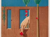 an image of a painting of a hand reaching out of a window