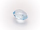 a blue topazte gems on a white background