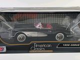 toy car in a box on a white background with a black and white background