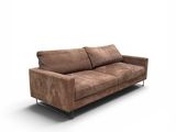 an image of a brown leather couch on a white background