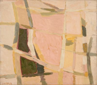 Constantin Macris (1917-1984) Paysage 1957-1958 Huile sur to…