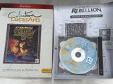 un CD dans un boîtier sur lequel figure l'image d'un jeu Star Wars