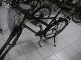 a bike that is sitting on the floor in a room