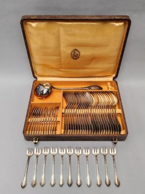 a case with silverware in it on a table