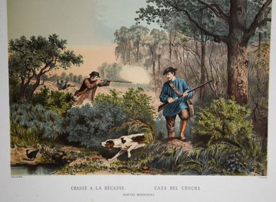 Cicéri, d'après Walker, la chasse à la bécasse, lithographie… - Photo 1