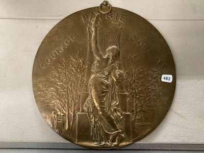 DUBOIS, d'après CHAPU. Patrie / Courage / Moralité. - Photo 1