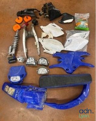 a lot of tools that are laying out on the floor