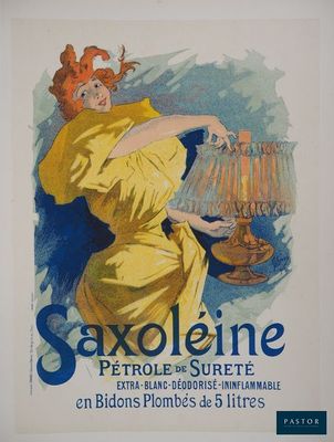 une image d'une affiche publicitaire pour Sexoline, sur laquelle figure une femme tenant une lampe