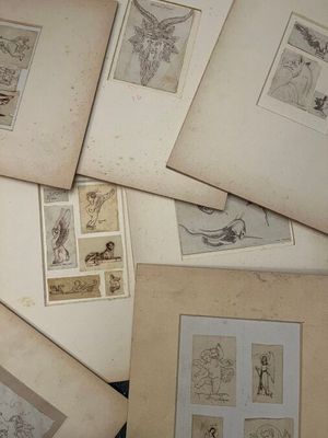 beaucoup de vieux livres illustrés