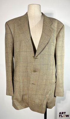 GIORGIO ARMANI - Veste de costume vintage motif prince-de-ga…