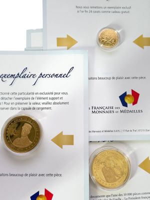 COMPAGNIE FRANCAISE DES MONNAIES ET MEDAILLES, 2 médailles G…