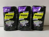 three bags of nelens are sitting on a counter top