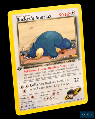 une photo d'une carte Pokémon sur laquelle figure un éléphant bleu