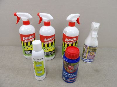several different types of cleaning products on the table