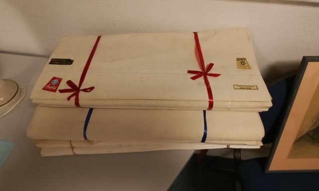 Lot deux nappes anciennes pur lin. 220 X310 cm. Joint drap ancien...