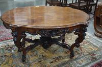 Belle table du XIXe siècle en palissandre - piètement jolime…