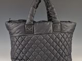 sac cabas matelassé noir Chanel