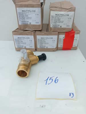 three boxes of water flow valves sitting on top of a white table