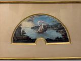 une image d'un tableau représentant un bateau dans l'eau