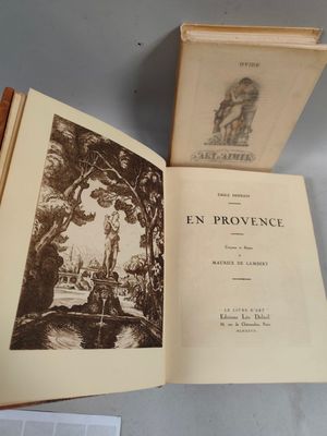 deux livres ouverts posés sur une table l'un à côté de l'autre