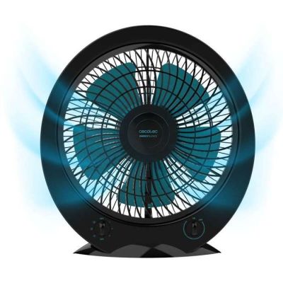 a fan that is sitting on top of a table