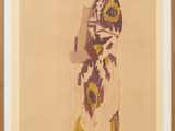 an image of a painting of a woman in a long dress