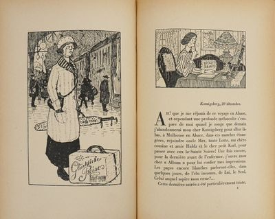 un livre ouvert sur lequel figure l'image d'un homme et d'une femme