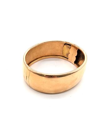 BRACELET MANCHETTE rigide en or (750). - Photo 1