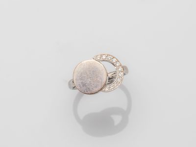a white gold and diamond ring