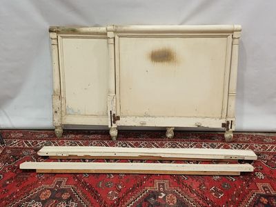 two pieces of furniture are sitting on a rug on the floor