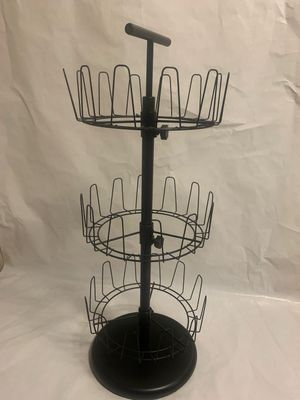 Expédition obligatoire - Portant 3 niveaux tournant en fer n…