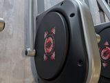 a close up of a stationary exercise machine in a gym