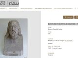 screenshot of the website of the museum of the arts pau