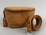a brown belt bag with a brown belt and a brown belt