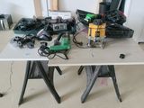 a table that has a bunch of tools on it