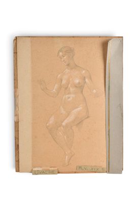 dessin représentant une femme nue dans un livre