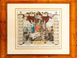 an image of a framed picture of a group of people on a stage