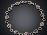 a diamond and ruby necklace, by van cleef