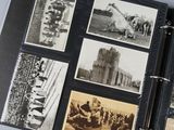 a black and white photo of a book with pictures on it