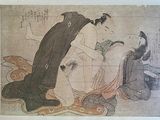 un tableau représentant deux femmes assises par terre