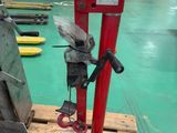 a picture of a machine that is on a pallet in a warehouse