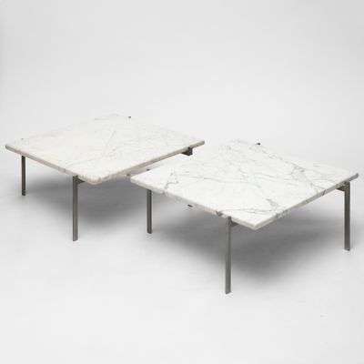 Poul KJAERHOLM (1929 - 1980) Paire de tables PK 61, modèle d…