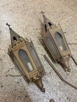 Paire de lanternes de procession de style néogothique en mét… (photo 4)